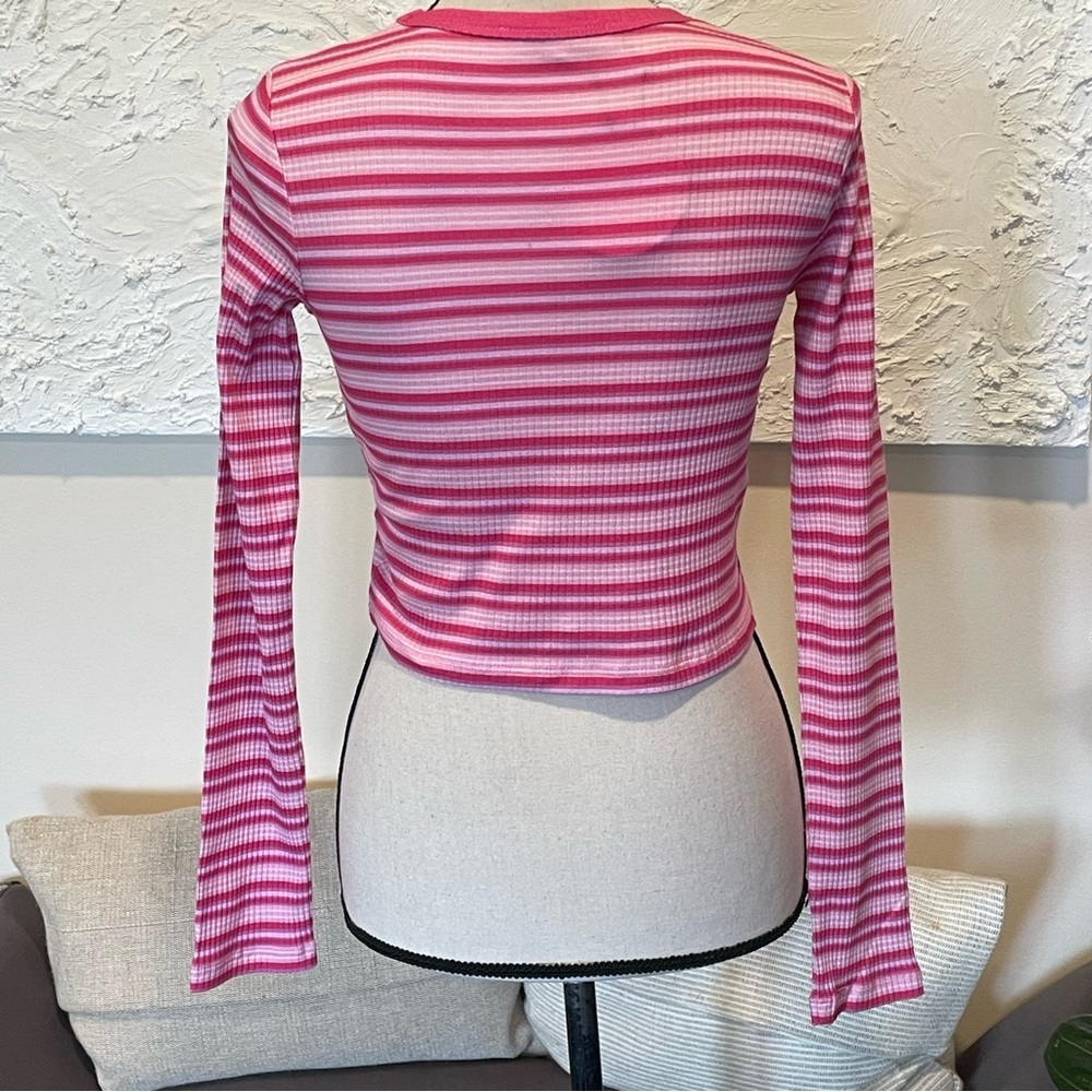 DOLLS KILL X THE POWERPUFF GIRLS Women's LONG SLEEVE CROPPED TEE Sz M NWT - Picture 3 of 9